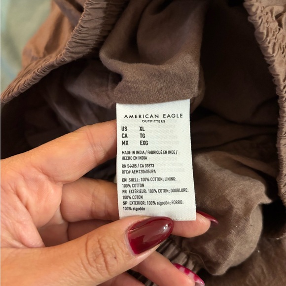 American Eagle Outfitters Brown Maxi Skirt 100% Cotton - Picture 3 of 4